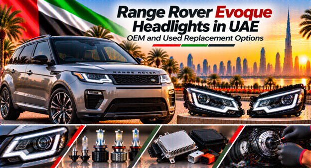 Range Rover Evoque headlights for replacement in the UAE