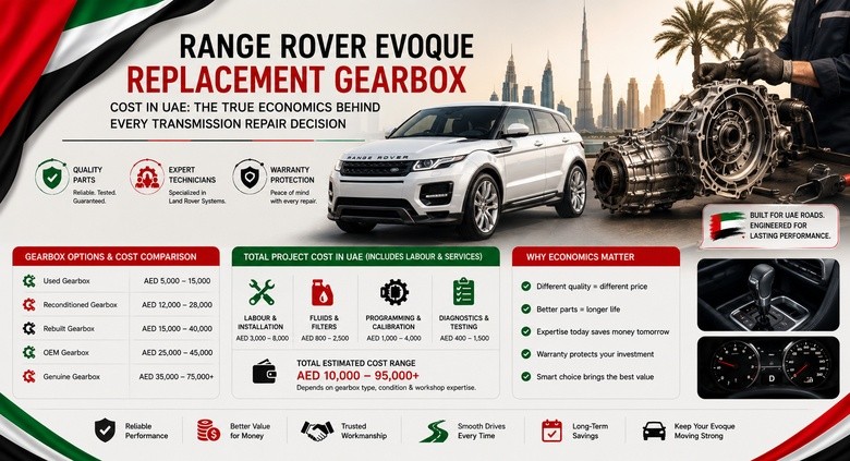 Replacement Range Rover Evoque Gearboxes