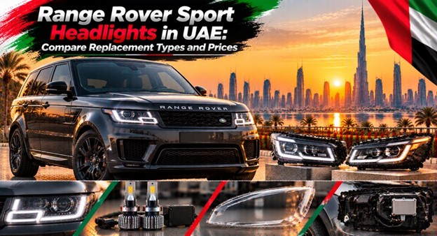 Range Rover Sport headlights for replacement in the UAE