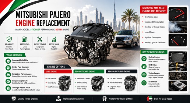 Replacement Mitsubishi Pajero Engines