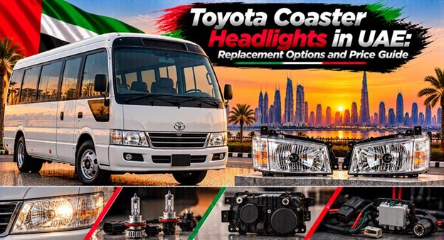 Toyota Coaster headlights for replacement in the UAE