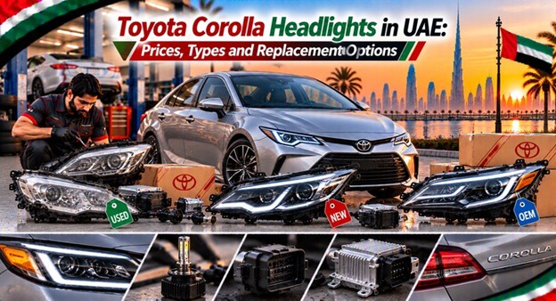 Toyota Corolla headlights for replacement in the UAE