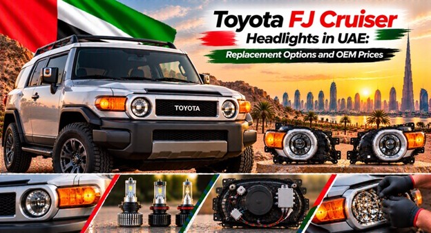 Toyota FJ Cruiser headlights for replacement in the UAE