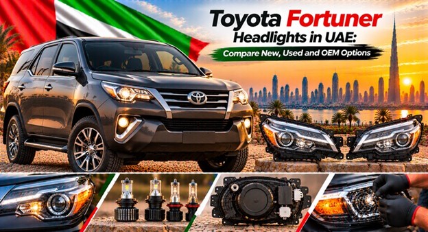 Toyota Fortuner headlights for replacement in the UAE