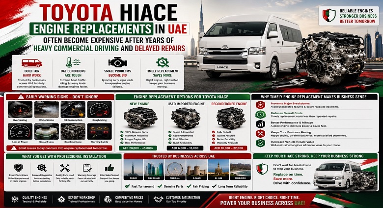 Replacement Toyota Hiace Engines