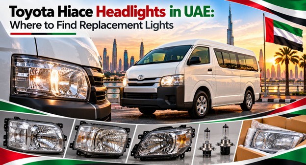 Toyota Hiace headlights for replacement in the UAE
