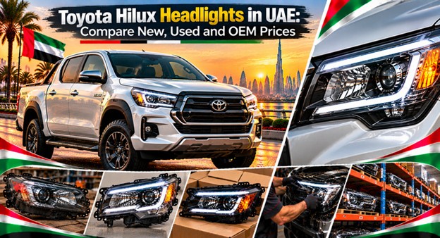 Toyota Hilux headlights for replacement in the UAE