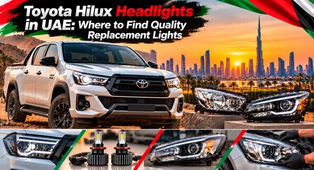 Toyota Hilux headlights for replacement in the UAE