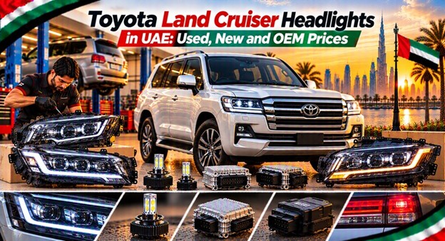 Toyota Land Cruiser headlights for replacement in the UAE