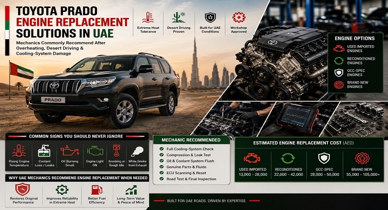 Replacement Toyota Prado Engines