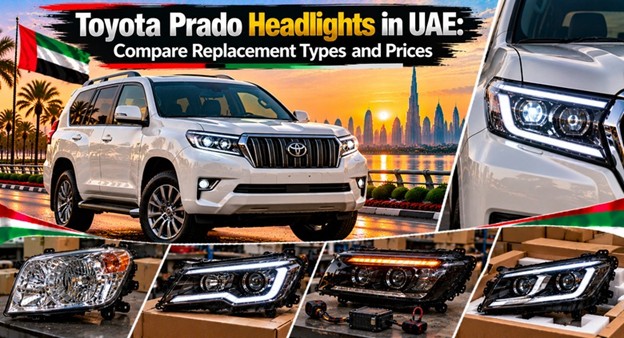 Toyota Prado headlights for replacement in the UAE