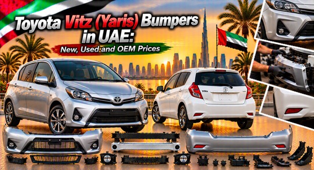 Toyota Yaris (Vitz) bumpers available in the UAE for replacement