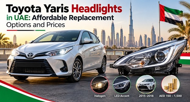 Toyota Yaris headlights for replacement in the UAE