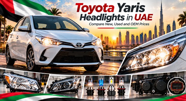 Toyota Yaris headlights for replacement in the UAE