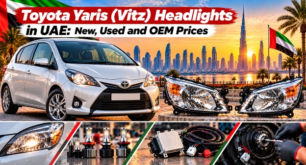 Toyota Yaris/Vitz headlights for replacement in the UAE