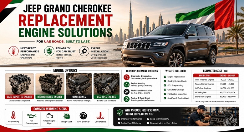 Replacement Jeep Grand Cherokee Engines